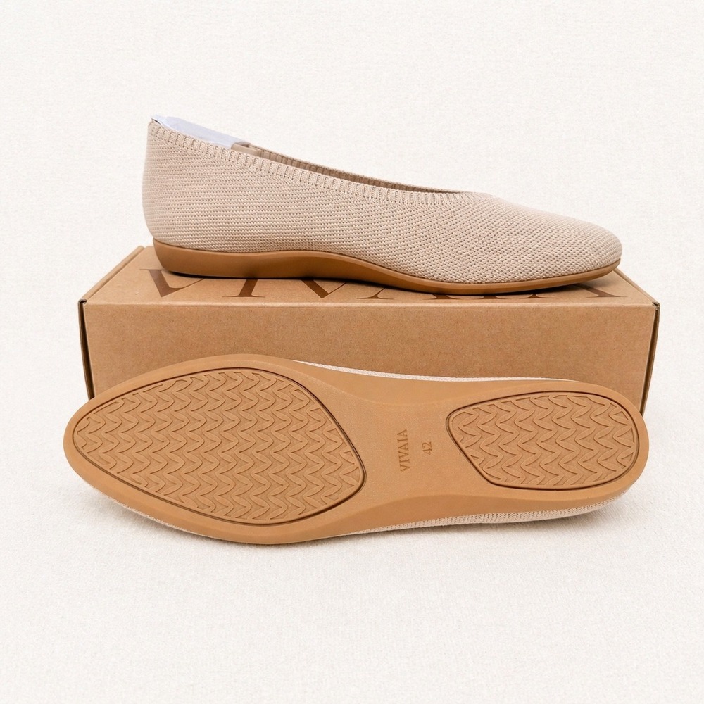 VIVAIA Tamia Walker Knit Flats Almond | EU 42 / US 10.5 - Picture 6 of 8